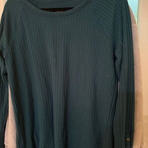 Dark Green Long Sleeve Top